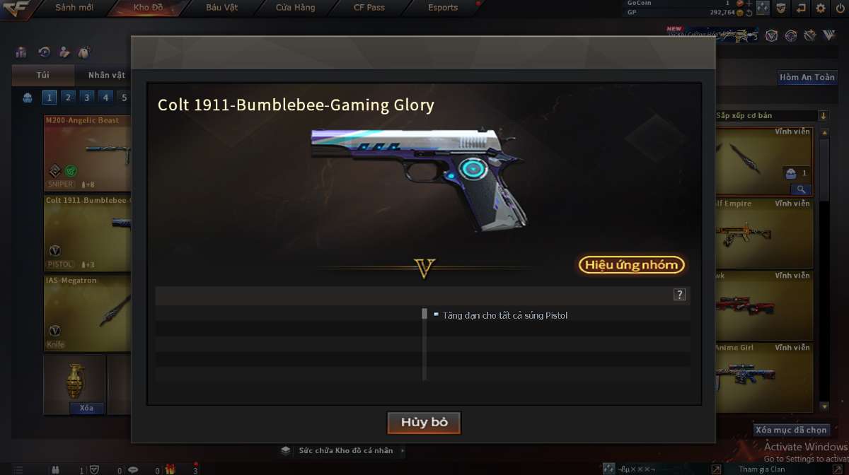 shop acc cf uy tin gia re